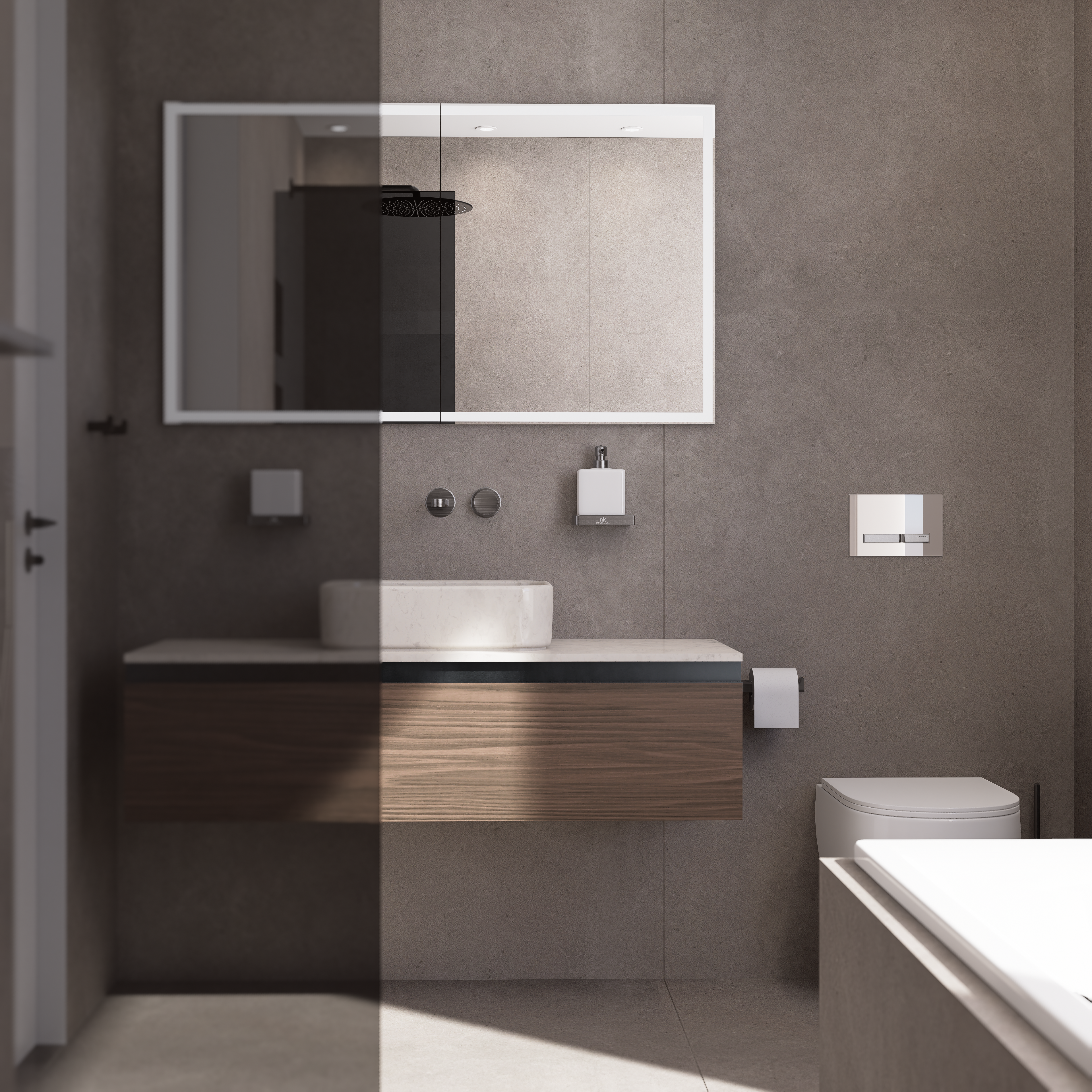 Birsfelden Penthouse Bathroom